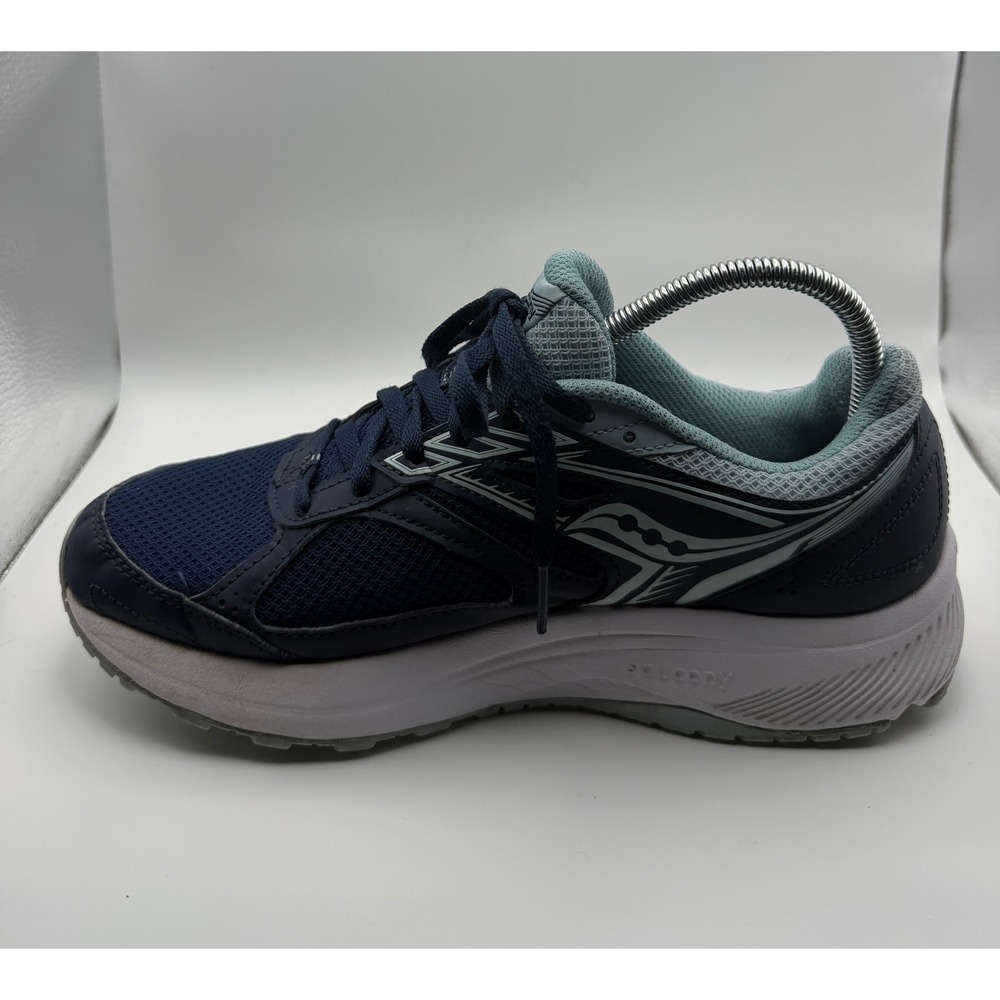 Saucony Cohesion 14 Running Shoes Womens 11 Navy Blue Good S10628-3 Mesh